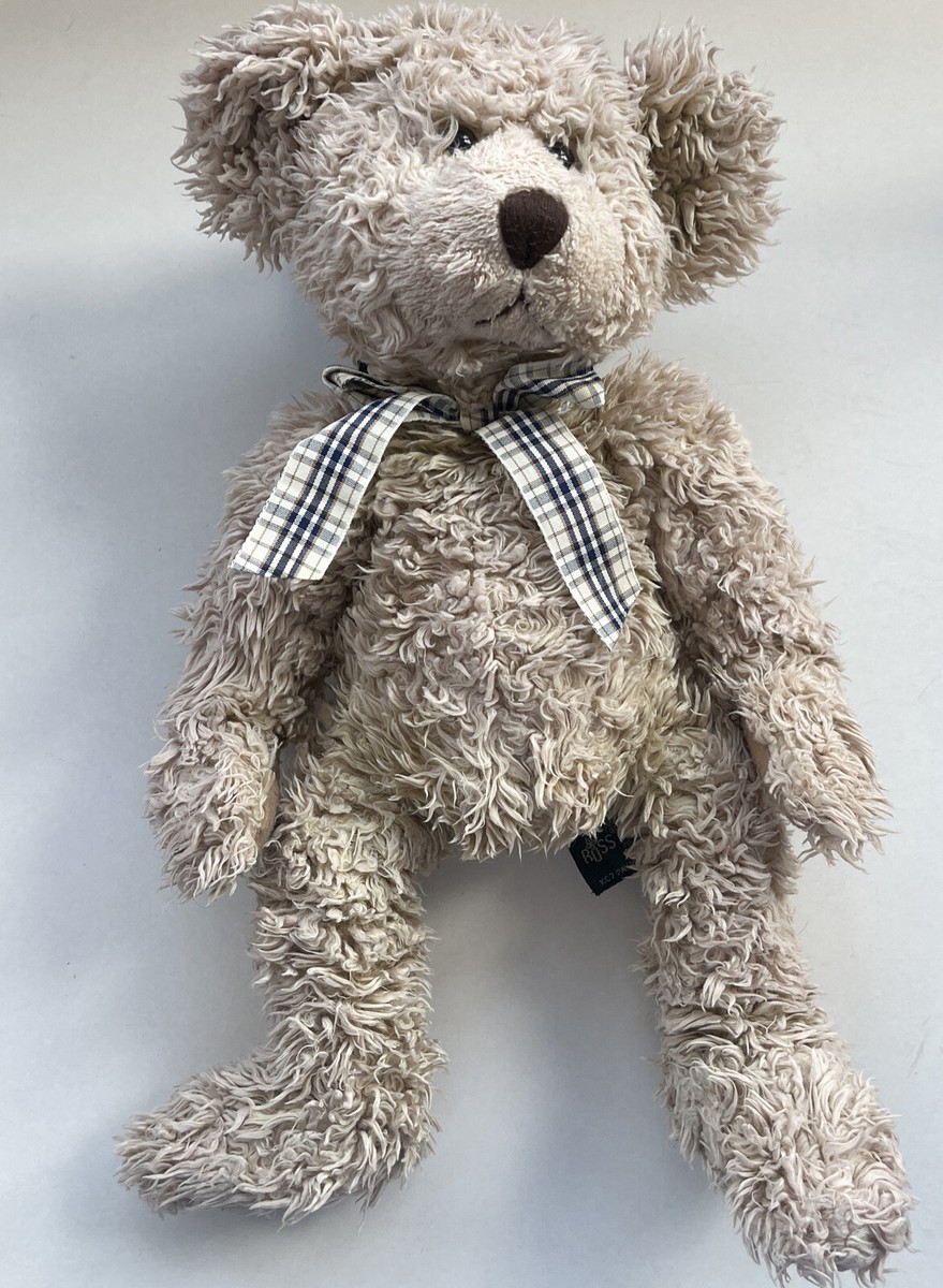 Russ Berrie Tennyson Teddy Bear Plush With Neck Tie | eBay UK