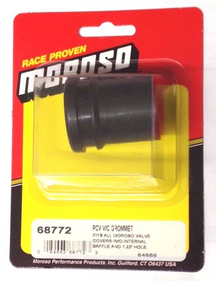 Moroso 68772 Valve Cover PCV V/C Grommet w/ Internal Baffle, 1.22'' Hole
