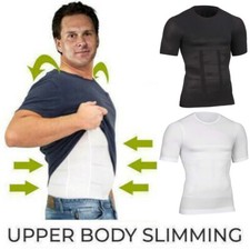 Shaper Men Body Toning T-shirt Ultra Durable Body Compression Shapewear Tank Gym