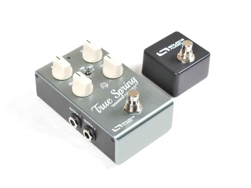 Used Source Audio SA247 True Spring Reverb Effects Pedal w/ SA167 Tap Switch - Image 2 of 3