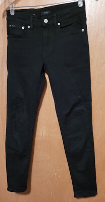 Polo Ralph Lauren Black Skinny Jeans Sz 26S | eBay