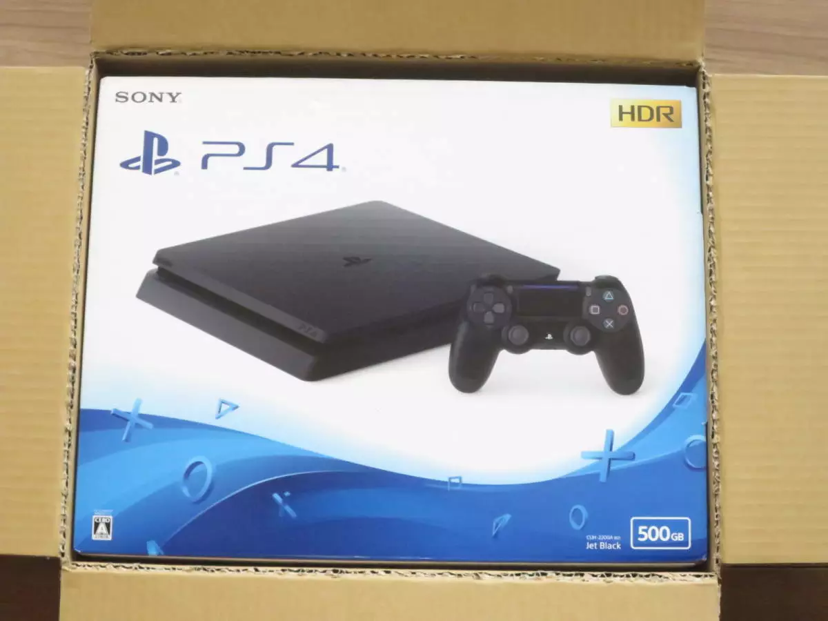 New PlayStation 4 Jet Black PS4 (CUH-2200AB01) HDD 500GB Console SONY