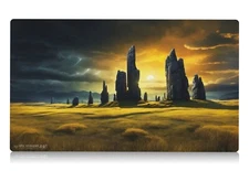 Original Plains White Land Art MTG Playmat - 24"x14" Magic the Gathering Mat