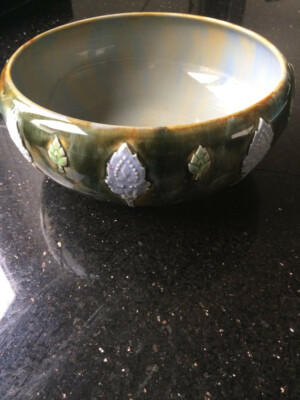Royal Doulton Art Deco Schale aus Steinzeug glasiert um 1924