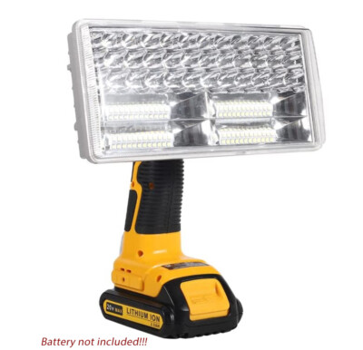 40W 4200LM Cordless LED Work Light For DeWalt 20V MAX DCB205 Lithium Ion Battery