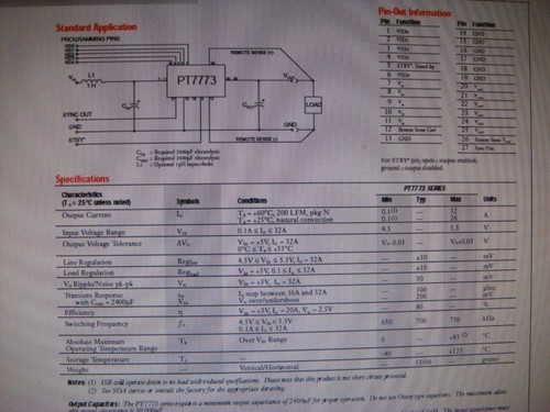 ONE piece POWER TRENDS PT7773N 32-AMP Voltage Regulator Module -- New and Unused - Picture 10 of 11