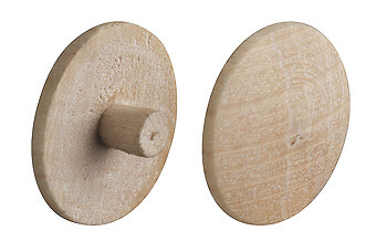 4 X SOLID WOOD COVER CAP SCREW COVER PRESS FIT IN BEECH PINE ASH OAK MAPLE - Picture 8 of 9