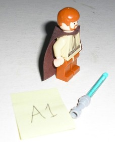Lego Star Wars OBI-WAN KENOBI (Dark Orange Legs) Minifigure 7255 (Minty) *A1*