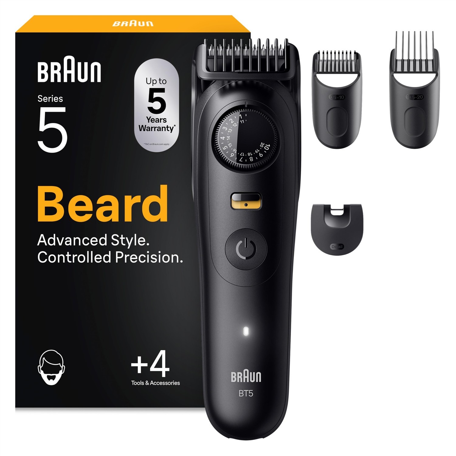 Tondeuse barbe homme Braun Series 5 BT5520 rasoir électrique étanche