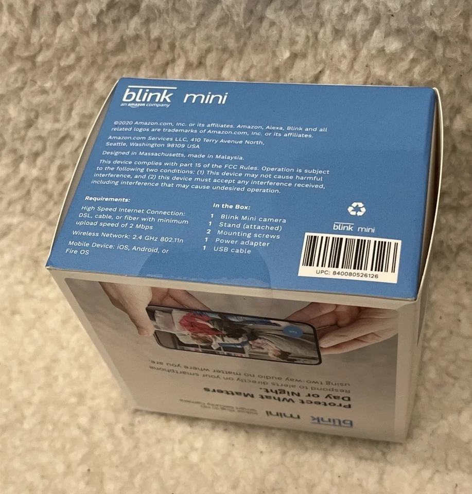 3 PACK- New Blink Mini Compact Indoor Plug-In Smart Security Camera, 1080p, - Image 4 of 4