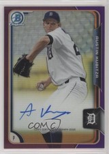 2015 Bowman Chrome Prospects Purple Refractor 198/250 Austin Kubitza Auto 0r4