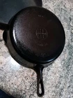 GRISWOLD ERIE PA. #8 SBL Cast Iron Skillet 704 E Late HANDLE Smooth & Clean