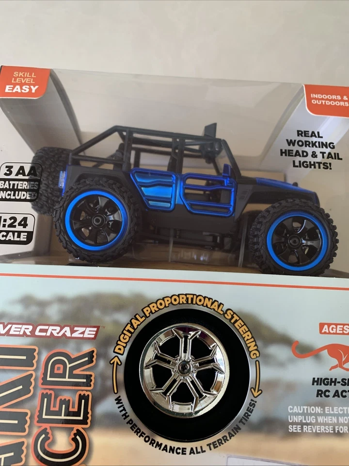 Power Craze Safari Racer Jeep Mini RC High Speed 2.4 ghz. New in box Blue - Image 3 of 4