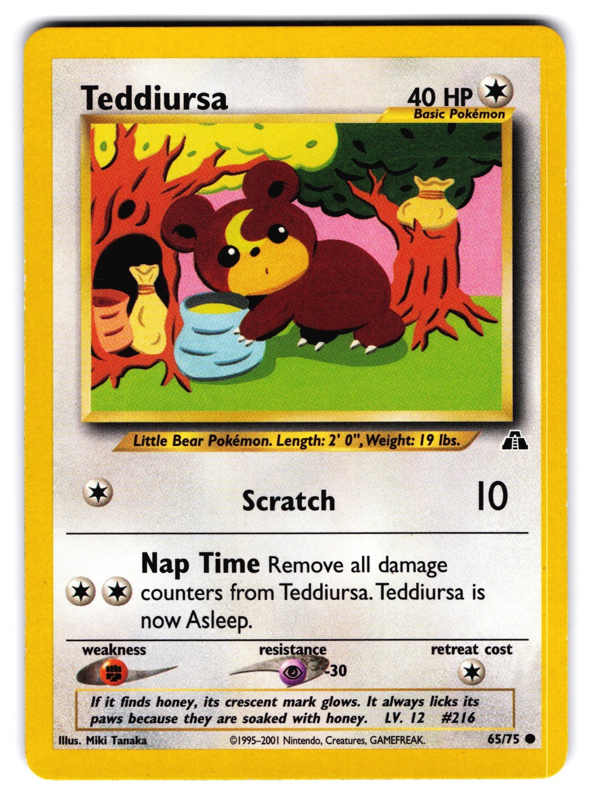 Teddiursa N2 #65/75 LP Pokemon TCG Common