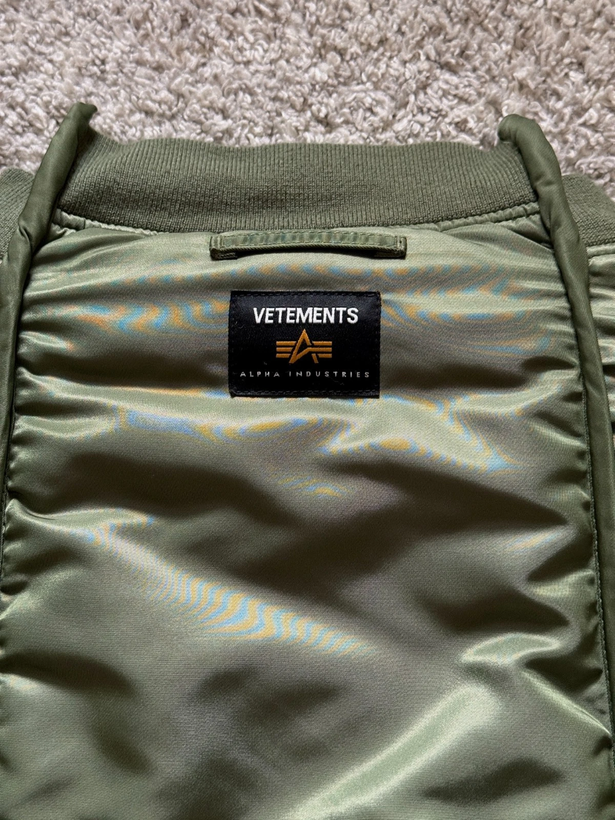 Vetements 18ss reversible cut up bomber jacket size XS oversized - product detail image 7