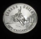 1975 Canada Canadian Silver Dollar Calgary Commemorative