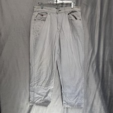 Tommy Hilfiger Pants Girls 16 Khaki Beige Relaxed Fit Tommy Jeans Flag