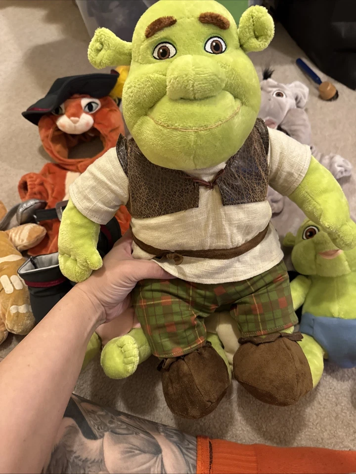 Lote Build A Bear Shriek The Third Set Completo Fiona Burro Gato Botas Bebés Foto 2 de 4