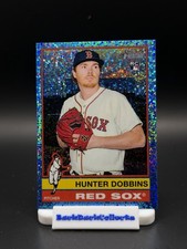 2025 Topps Heritage High Number - Hunter Dobbins #654 Chrome Light Blue Sparkle