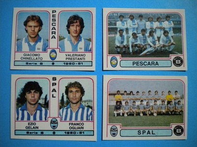 LOT 4 FIGUREN PANINI FUSSBALLER LIGA 1980/81 SERIE B SPAL + ANGELN
