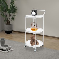 Metal Frame Serving Cart for Kitchen, Dining Room, Rolling Bar Cart, Mobile Stor
