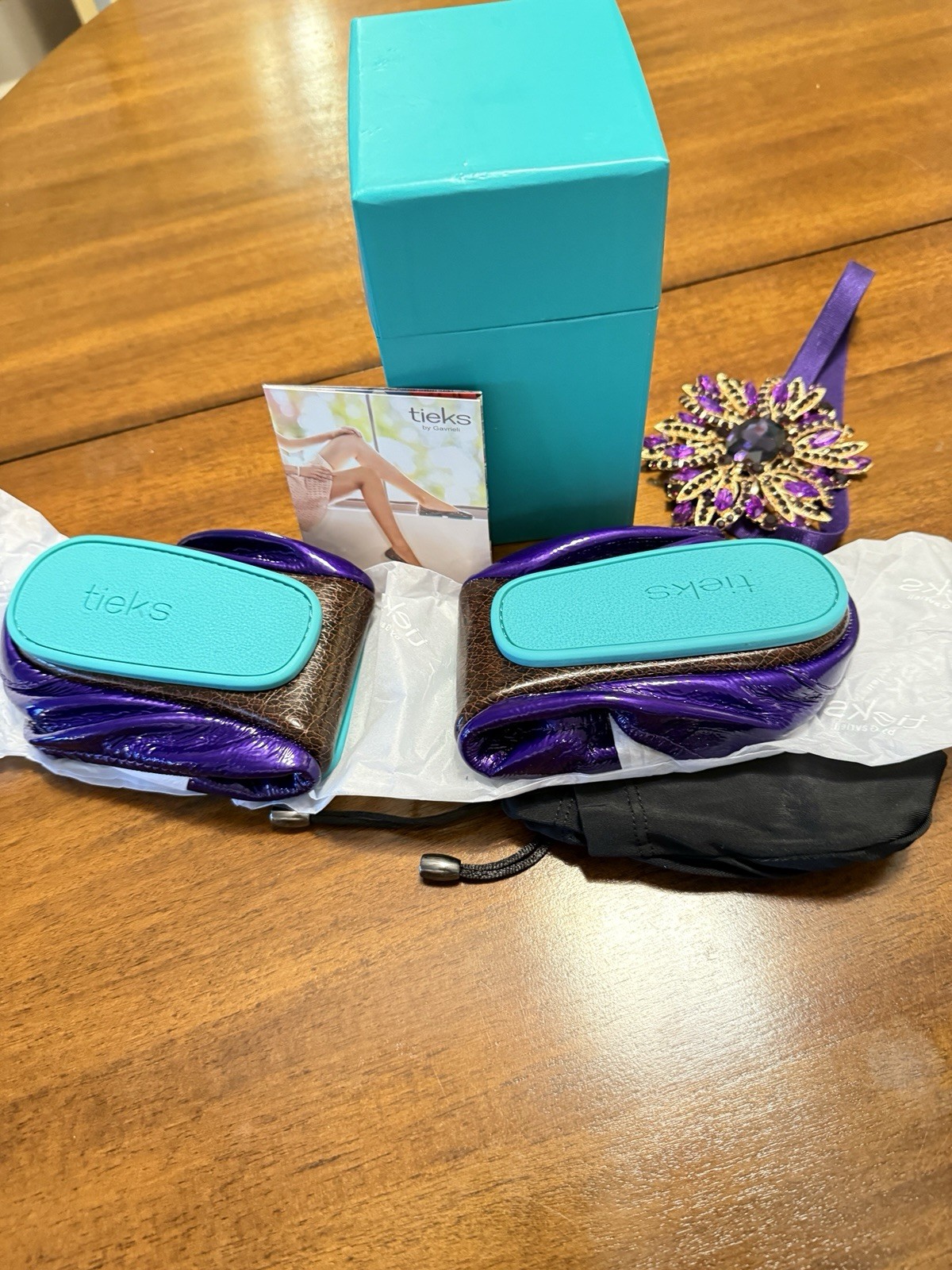 Tieks Limited Release- purple diamond 9 Brand New image 7