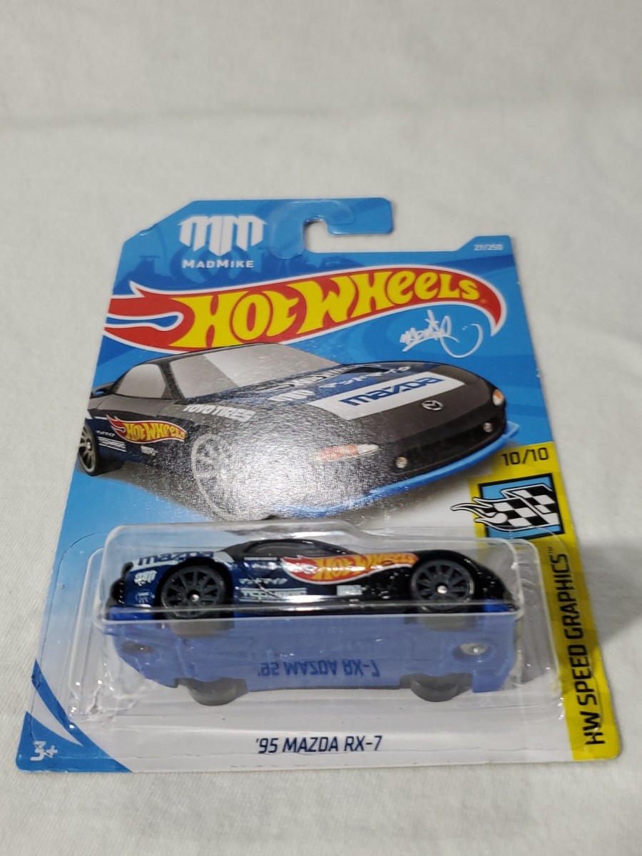 Hot Wheels Speed Graphics 95 Mazda RX7 #27/250 Black Mad Mike | eBay