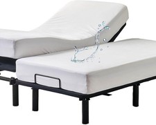 Waterproof Split Queen Mattress Protector for Adjustable Beds 30x80 2PCs Soft