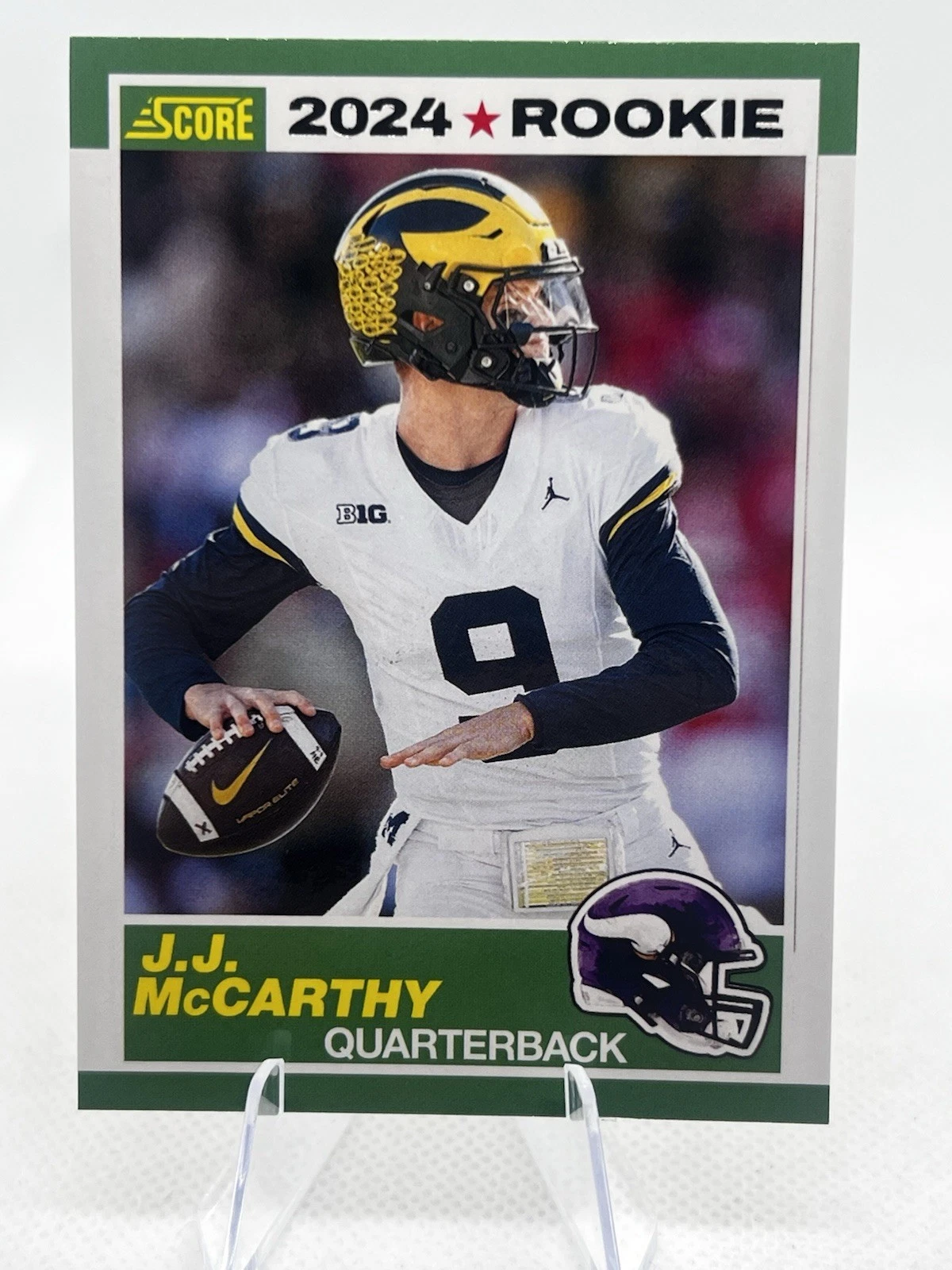 2024 Score - 35th Anniversary Rookie Red #8 J.J. McCarthy (RC)