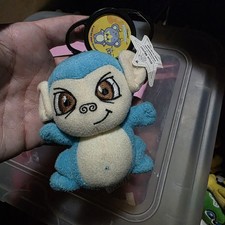 Neopets Blue Mynci Mini Plush Keychain Stuffed Animal 2004 Under 6in 3-7 Years