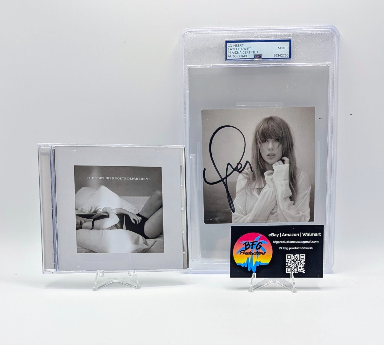 🔥Taylor Swift Tortured Poets TTPD Signed CD Insert PSA DNA MINT 9 AUTOGRAPH🔥