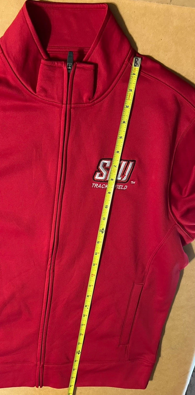 Saint Francis University Track And Field SFU Full Zip Jacket Men Medium Red image 12