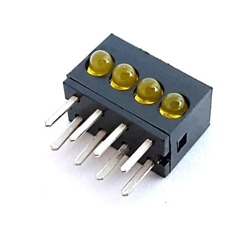 555-4403 DIALIGHT QUAD INTEGRAL RESISTOR LED CBI DISPLAY BAR (25/PK)