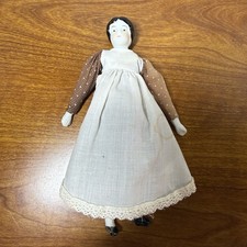 Vintage 8 Porcelain Head/Hands/Feet Cloth Body China Doll