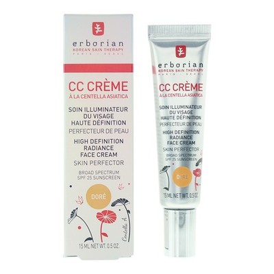Erborian CC Cream Spf 25 High Definition Radiance Dore Face Cream 0.5 oz