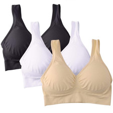 Women's 1/2/3-Pack Seamless Wireless Bra Sports Bras Comfortable Yoga Bra