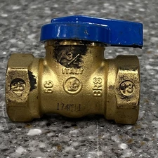 1 CT. Legend Manual Ball Valve: 3/4" Pipe Part#: 102-514. For Fluids and Gases