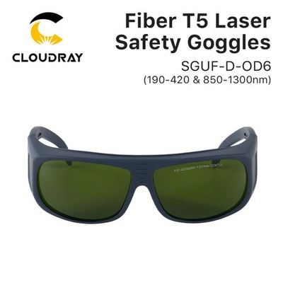 Cloudray 190-420nm 850-1300nm OD6+ Safety Protective Goggles For Fiber Laser