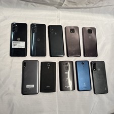 Broken Lot of 10 Misc Motorola Moto G LG TCL Locked/Broken Phones Parts/Repair