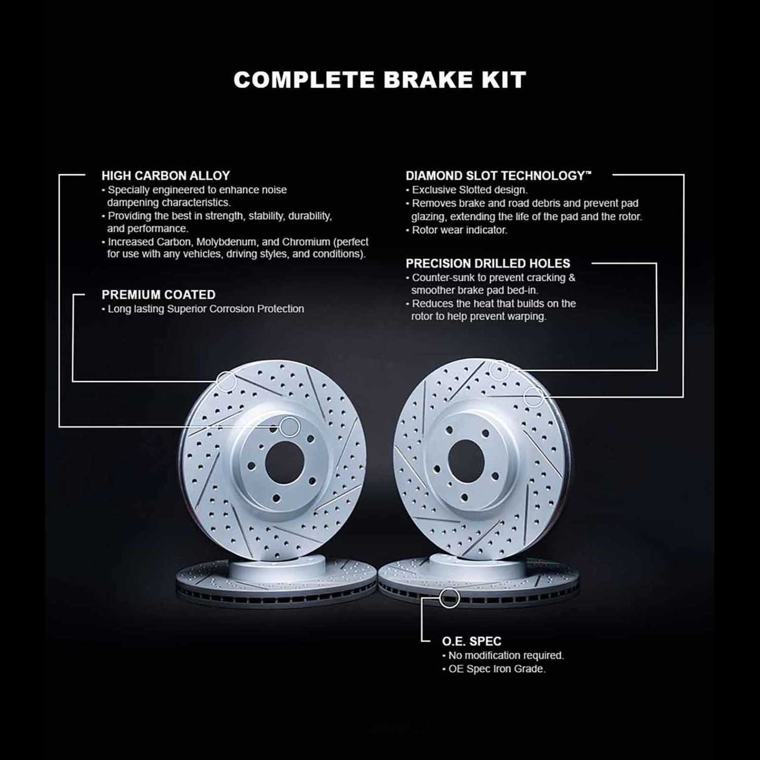 Acura NSX 1991 Brake discs Set