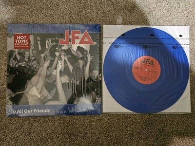 JFA - To All Our Friends- Blue Vinyl - Hot Topic Artist Autographed Exclusive 