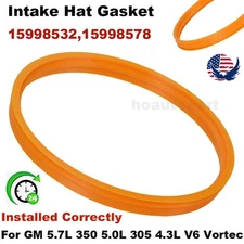 Intake Hat Gasket 15998532 For GM Vortec 5.7L (350) 5.0L (305) 4.3L V6 Engines