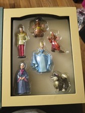 Disney Christmas Ornaments Cinderella Storybook Set Retired