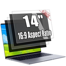  4 Pack 14 Inch Nano-Suction Laptop Privacy Screen for 16:9 Aspect Ratio - 1...