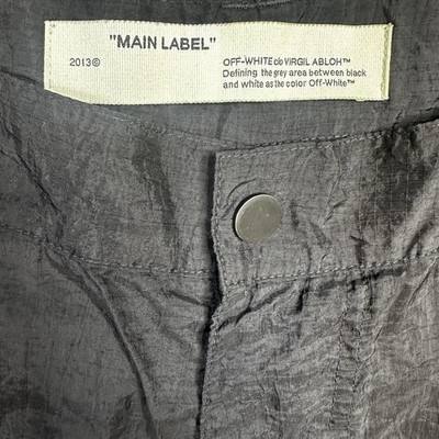 OFF-WHITE VIRGIL ABLOH Main Label 2013 Cargo Polyamide Trousers