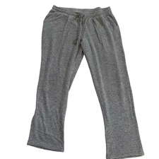 Natori Gray Drawstring Elastic Waist Pockets Soft Lounge Pants Women's Large EUC