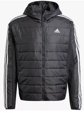 Adidas Essentials 3-Stripes Insulated Hooded Hybrid Jacket Black Men's