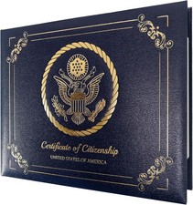 US Citizenship Certificate Holder 2026 Naturalization Certificate Cover with ...