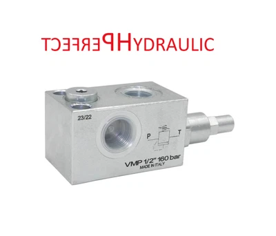 PERFEKTE HYDRAULISCHE Hydraulik Überdruckventil VMP 1/2 | 70L/min | 50-250 bar Ventil VMD