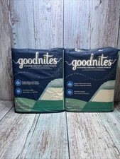 GoodNites 32519 Disposable Bed Mats 2 Pks Of 9 -18 Piece Total